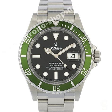 ROLEX SUBMARINER 16610 LV OEM GREEN BEZEL INSERT 